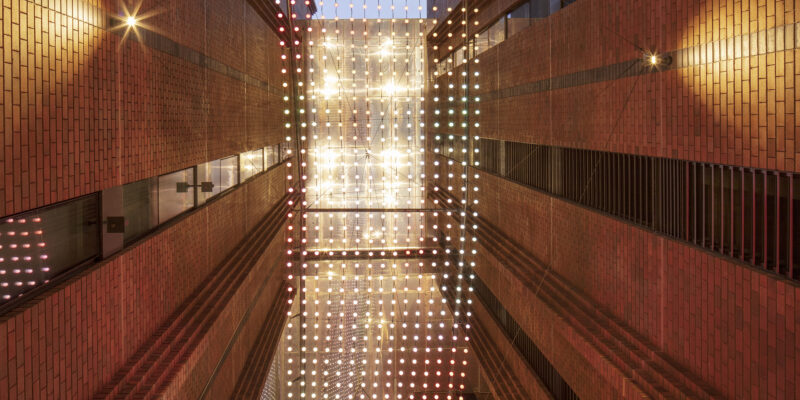 “Reflect” Light Sculpture at Arc by Crown