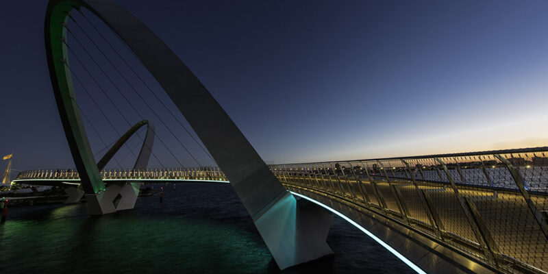 Webnet Frames for Pedestrian Bridges