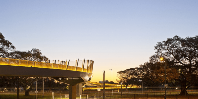 Barrier Considerations for Footbridges Over Busy Roads